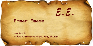 Emmer Emese névjegykártya