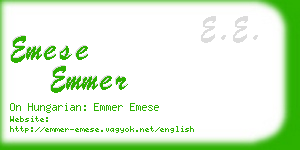 emese emmer business card
